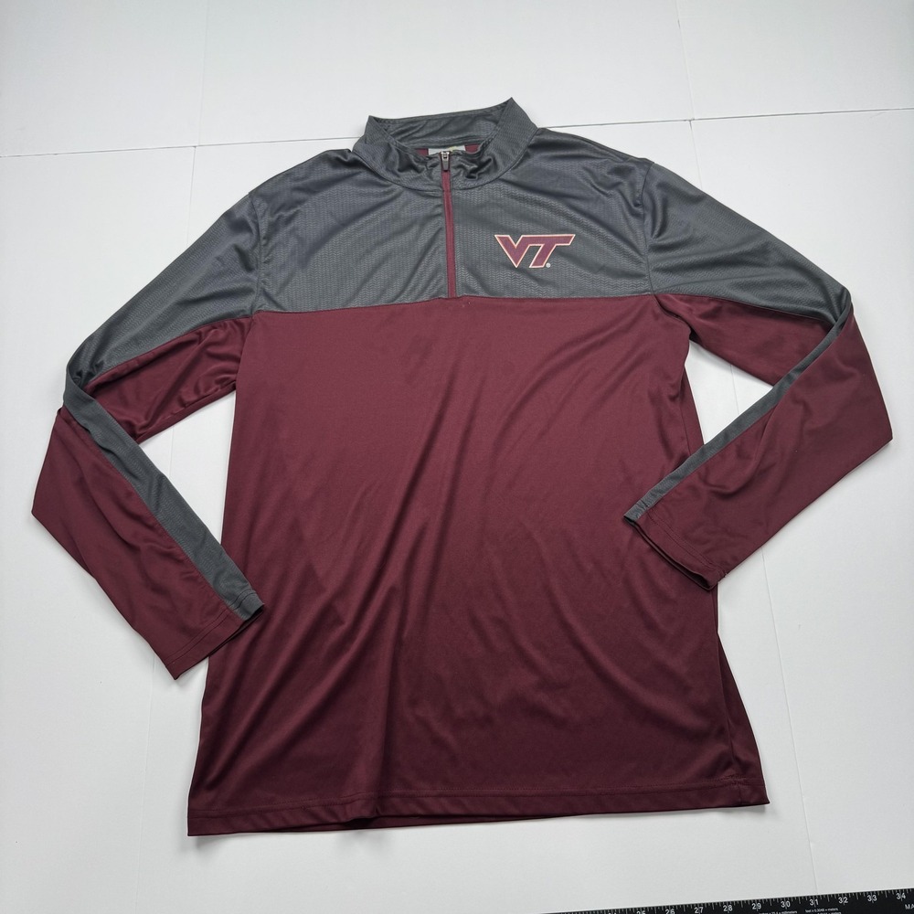 Virginia Tech Hokies Pullover Mens XL Colosseum Athletics Long Sleeve VT Shirt